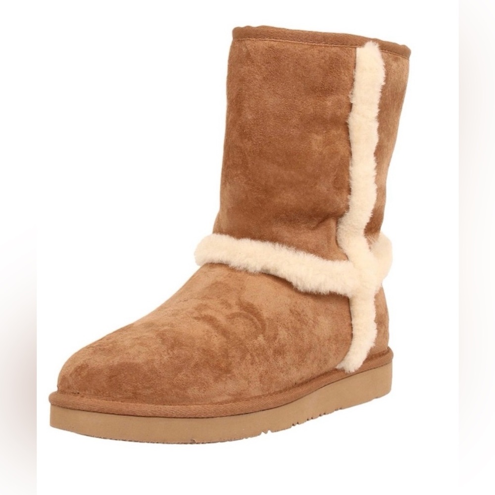 UGG AUSTRALIA FOR WOMEN: CARTER CHESTNUT ANKLE BOOT. VERY GOOD CONDITION SIZE 7